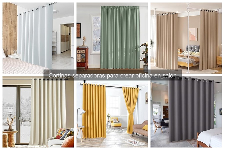 Elige la mejor cortina separadora para tu oficina en casa