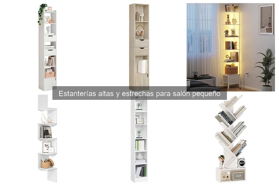 Errores al elegir estanterías altas y estrechas para tu salón