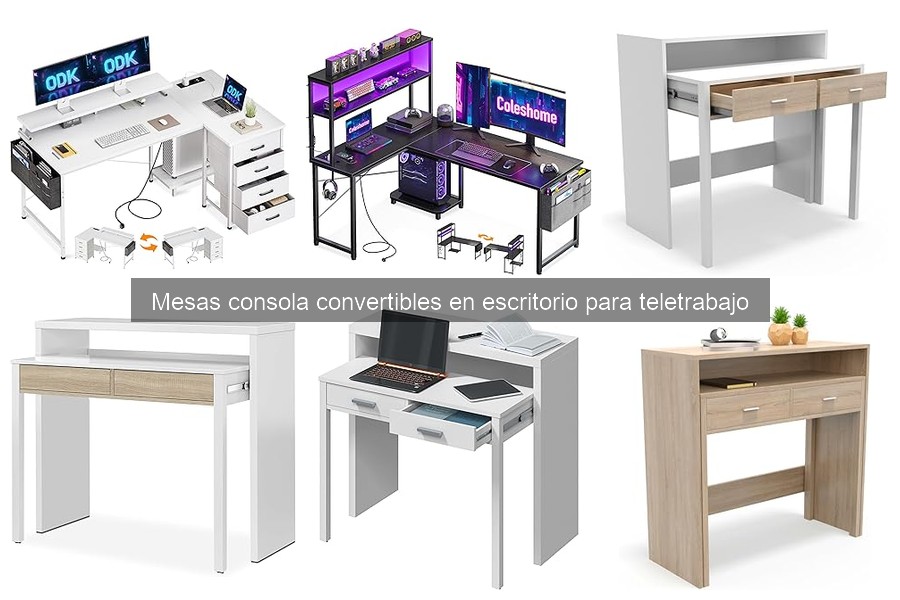 Errores comunes al elegir mesas consola para teletrabajo