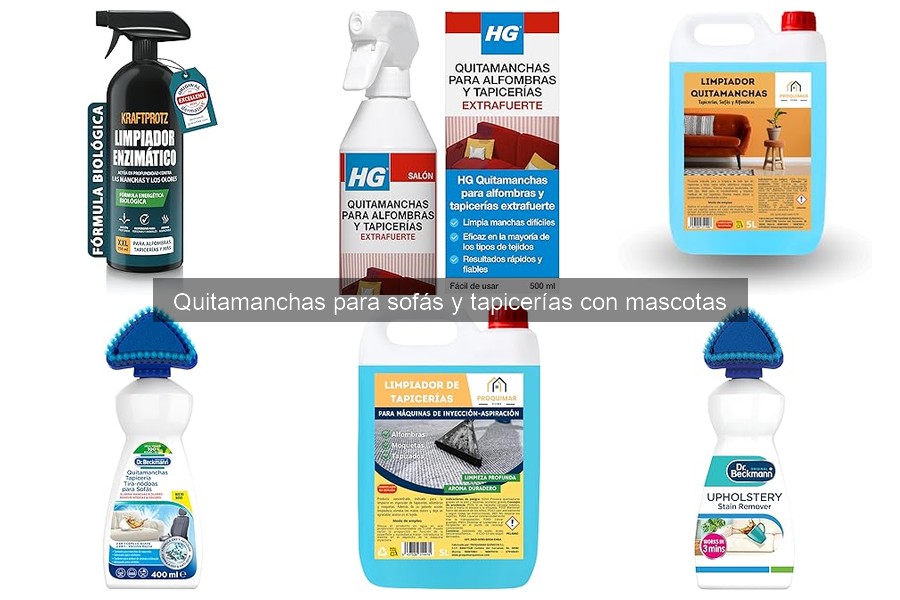 Errores comunes al usar quitamanchas en tapicerías con mascotas