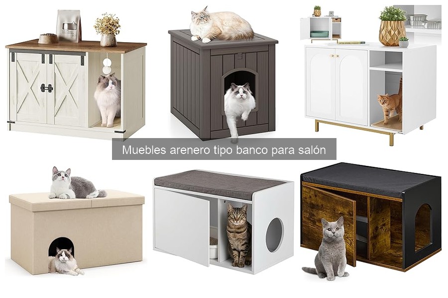 Errores comunes con muebles areneros tipo banco para gatos