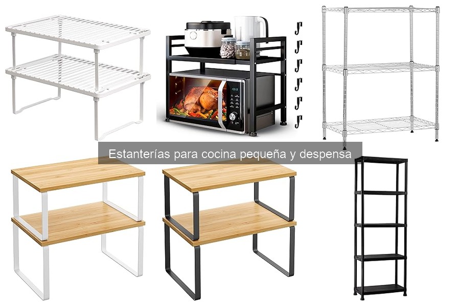Estanterías ideales para electrodomésticos en cocinas pequeñas