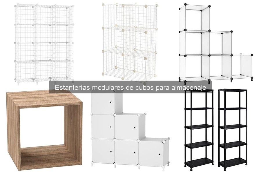 Estanterías modulares de cubos: opciones sostenibles y recicladas