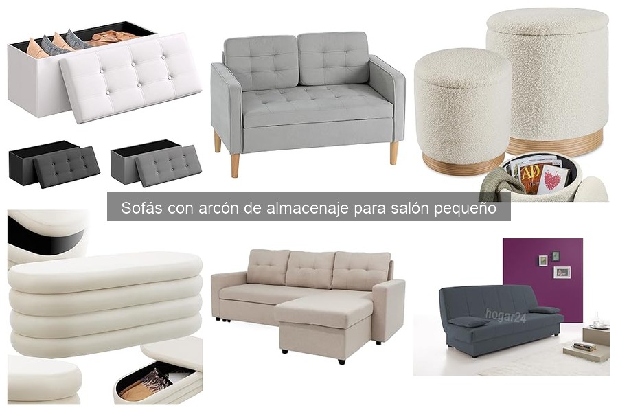 Estilos de decoración para sofás con arcón en espacios pequeños
