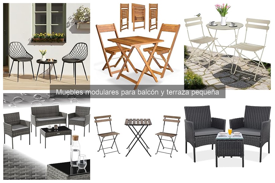 Estilos de diseño para muebles modulares de terraza
