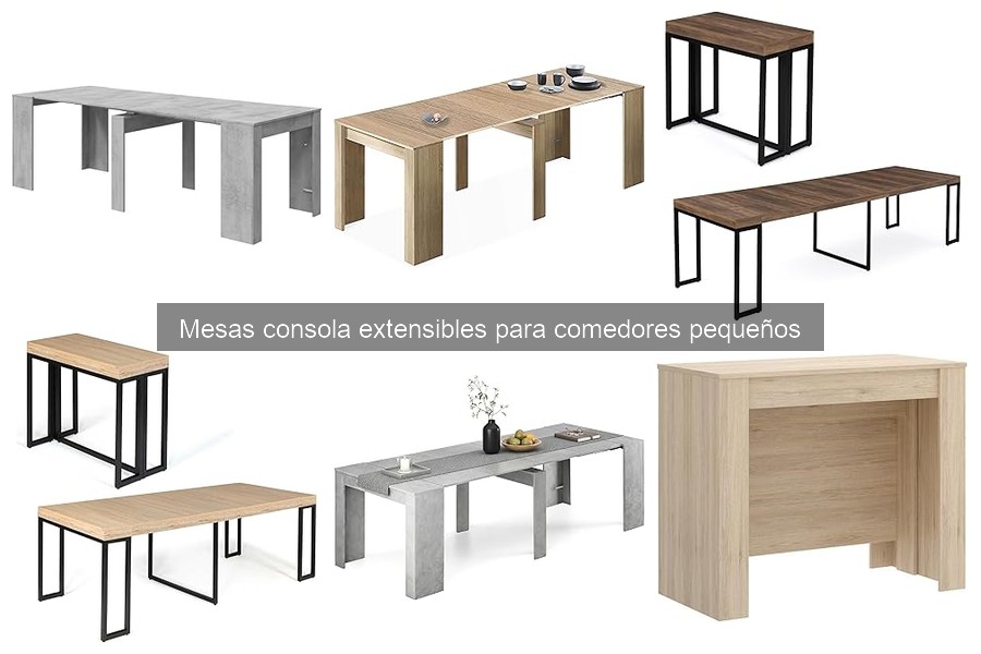 ** Estilos de mesas consola extensibles para decorar tu hogar