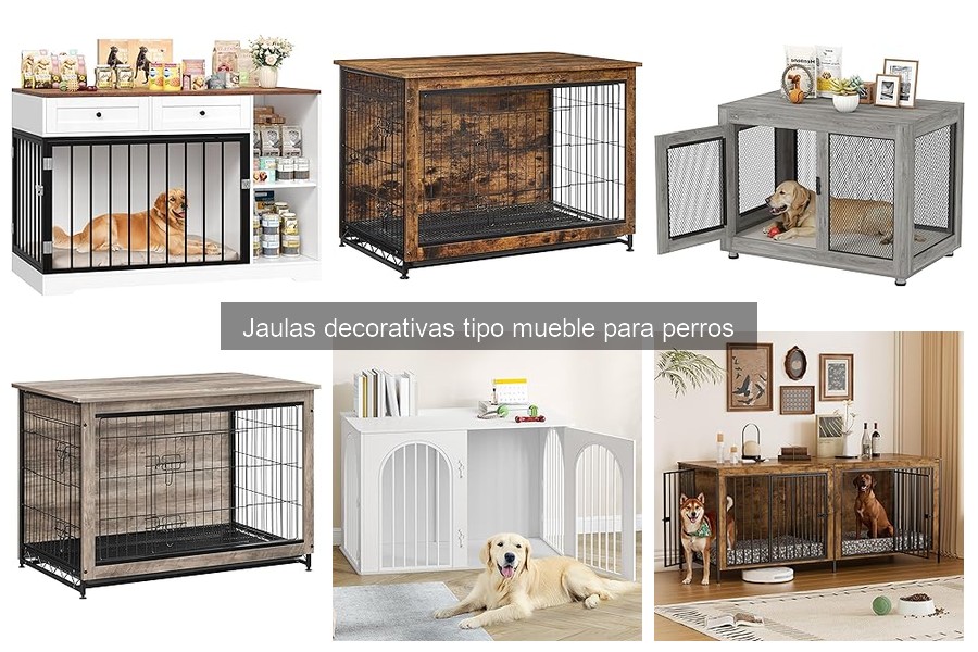 Estilos y diseños de jaulas decorativas para perros