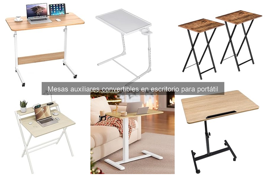 Estilos y diseños de mesas auxiliares convertibles para espacios pequeños