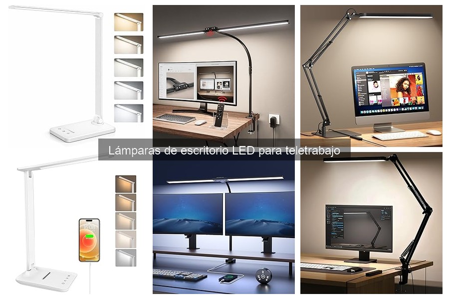 Experiencias Reales con Lámparas de Escritorio LED para Teletrabajo