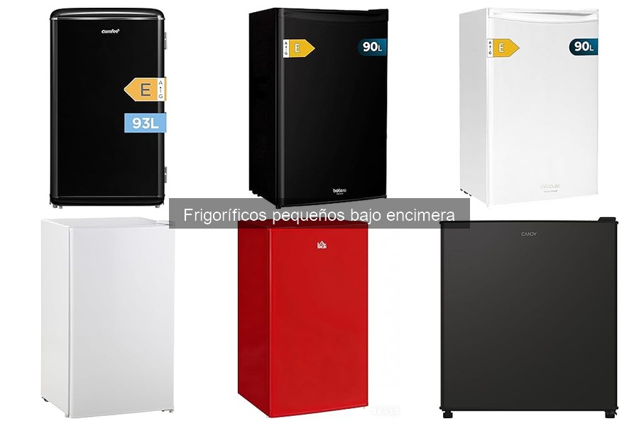 Frigoríficos pequeños silenciosos bajo encimera para pisos