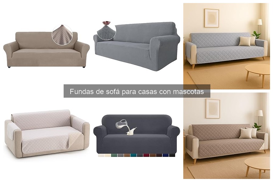 Fundas de sofá adaptables para mascotas y diferentes tamaños