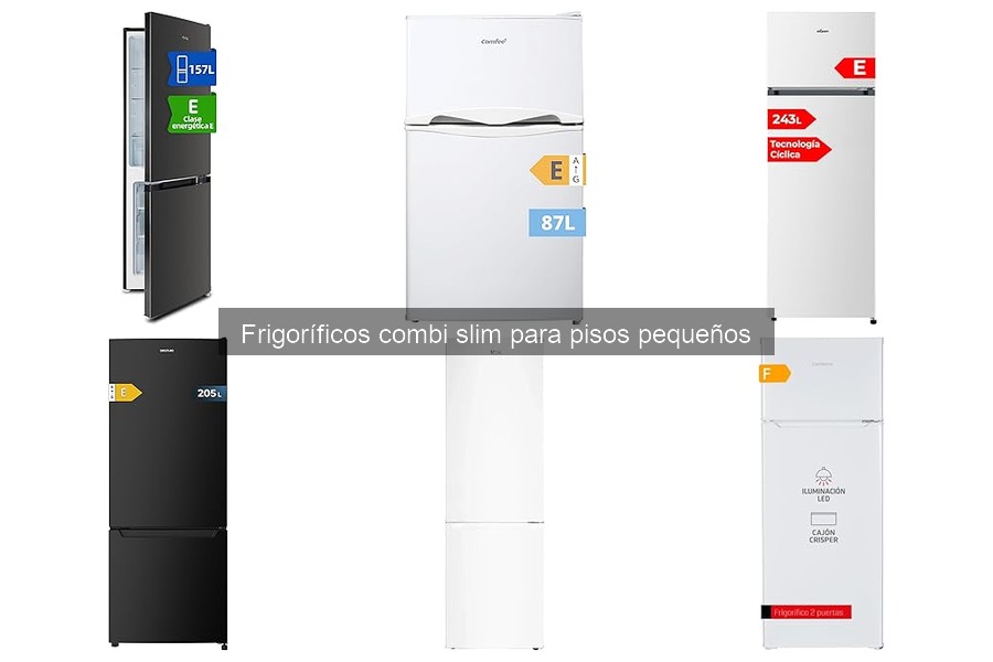Guía de compra de frigoríficos combi slim para pisos pequeños