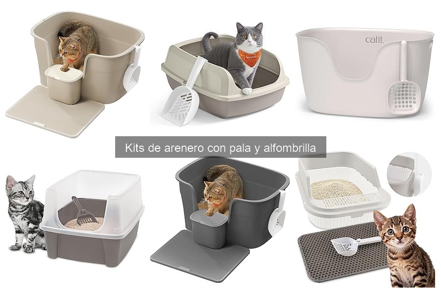 Guía de compra de kits de arenero con pala y alfombrilla