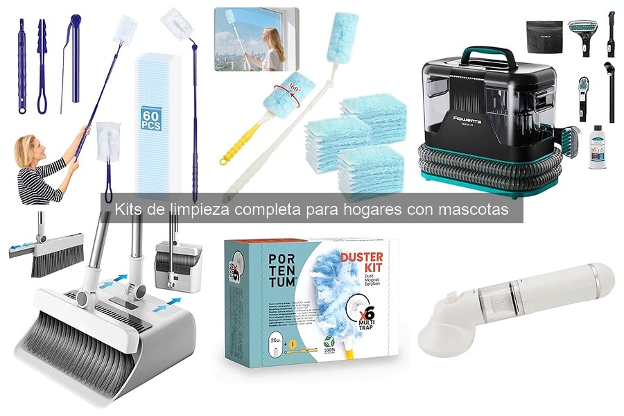 Guía de compra de kits de limpieza para hogares con mascotas