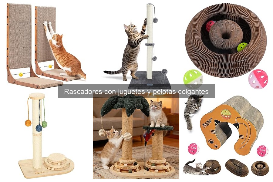 Guía de compra de rascadores con juguetes para gatos