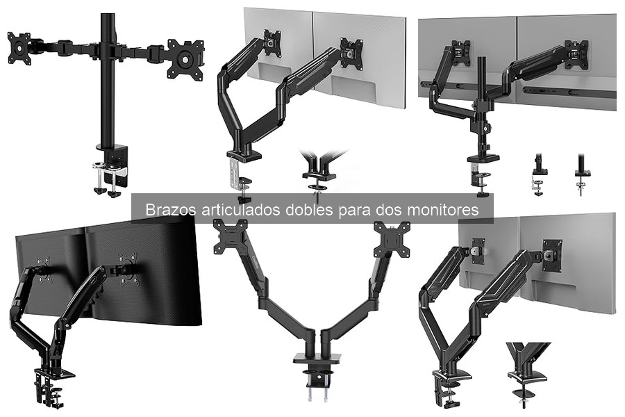 Guía para elegir brazos articulados dobles para monitores