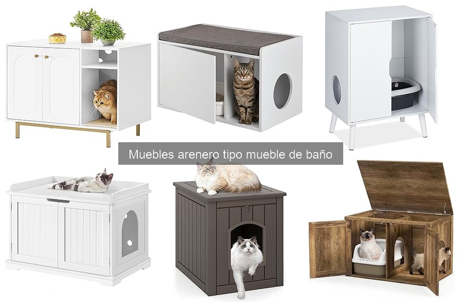 Guía para elegir el mejor arenero tipo mueble de baño