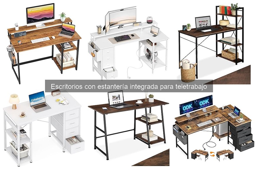 Guía para Elegir Escritorios con Estantería Integrada