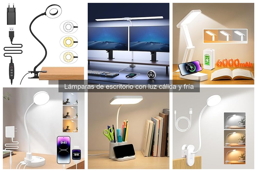 Guía para elegir lámparas de escritorio: luz fría y cálida