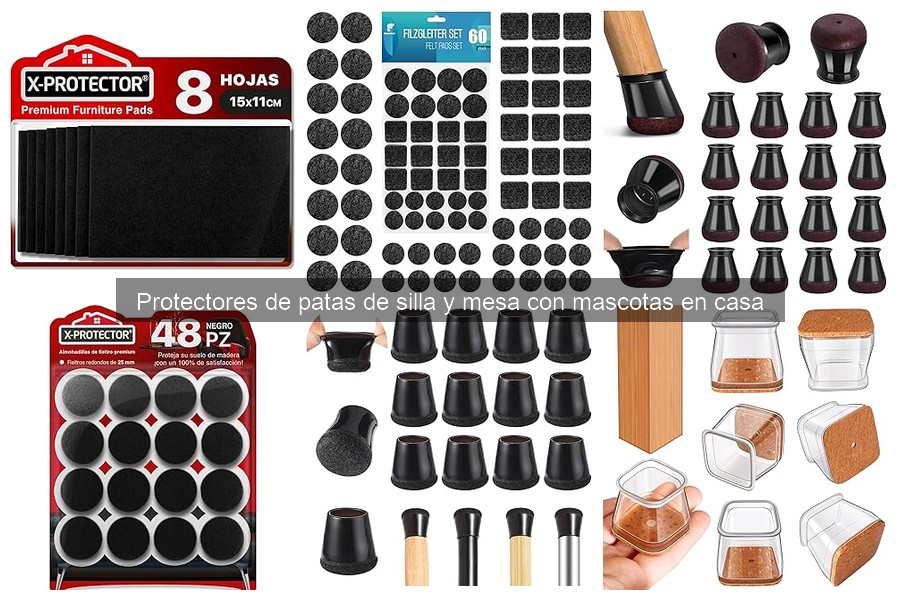 Guía para instalar protectores de patas en muebles con mascotas