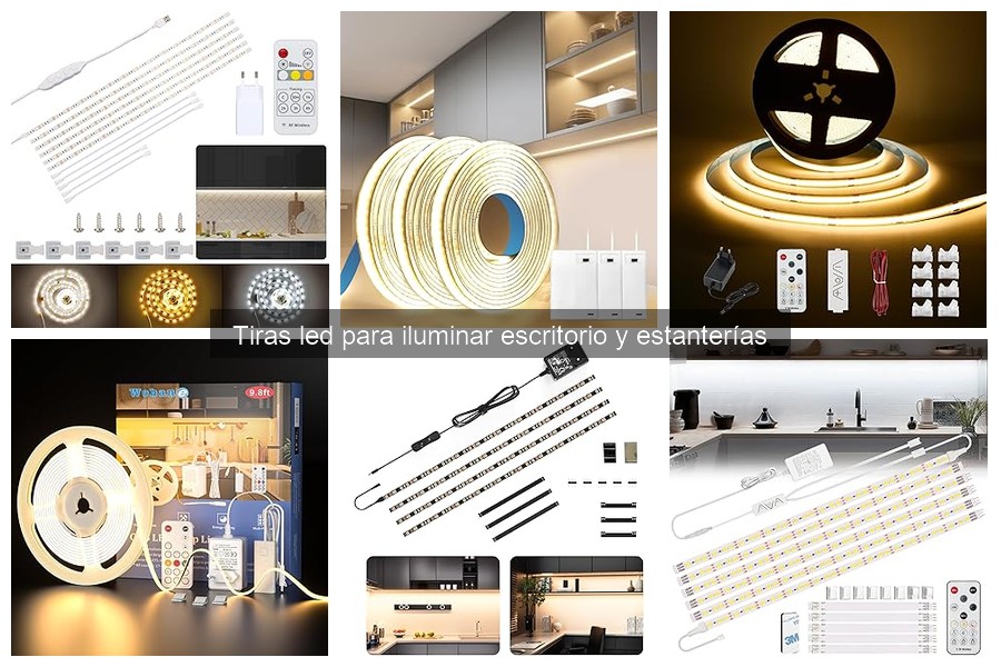Guía para instalar tiras LED en tu escritorio y estanterías