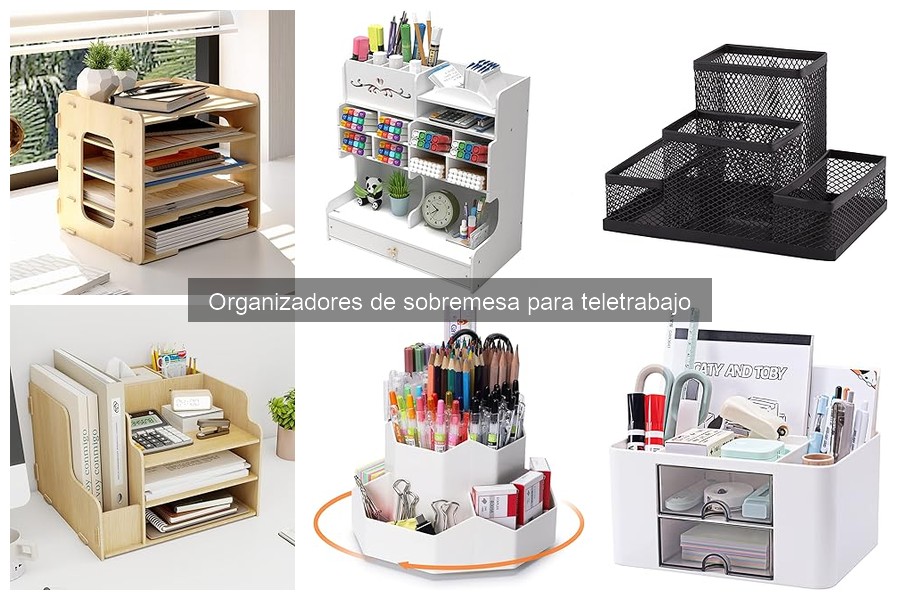 Ideas creativas para decorar con organizadores de sobremesa