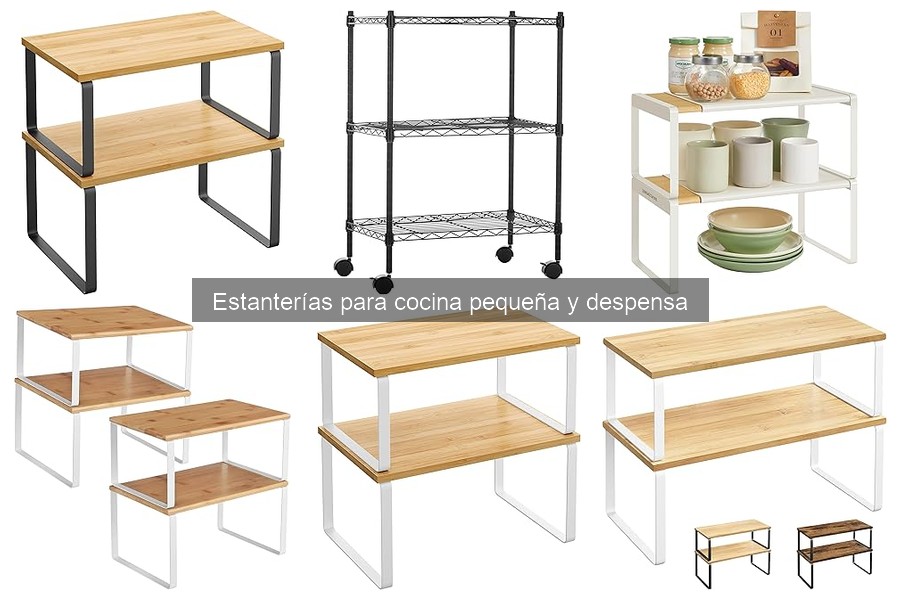 Ideas Creativas para Estanterías en Cocinas Pequeñas