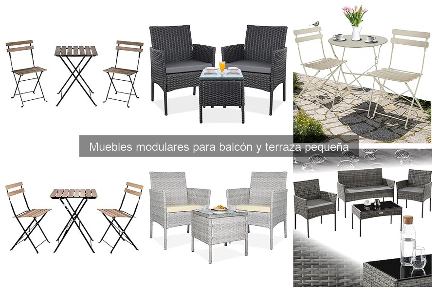 Ideas creativas para muebles modulares en balcones pequeños