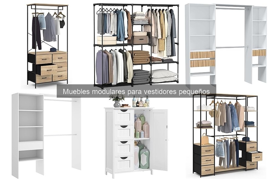 Ideas de diseño con muebles modulares para vestidores pequeños
