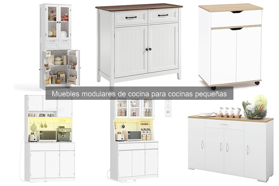 Ideas de diseño para cocinas pequeñas con muebles modulares