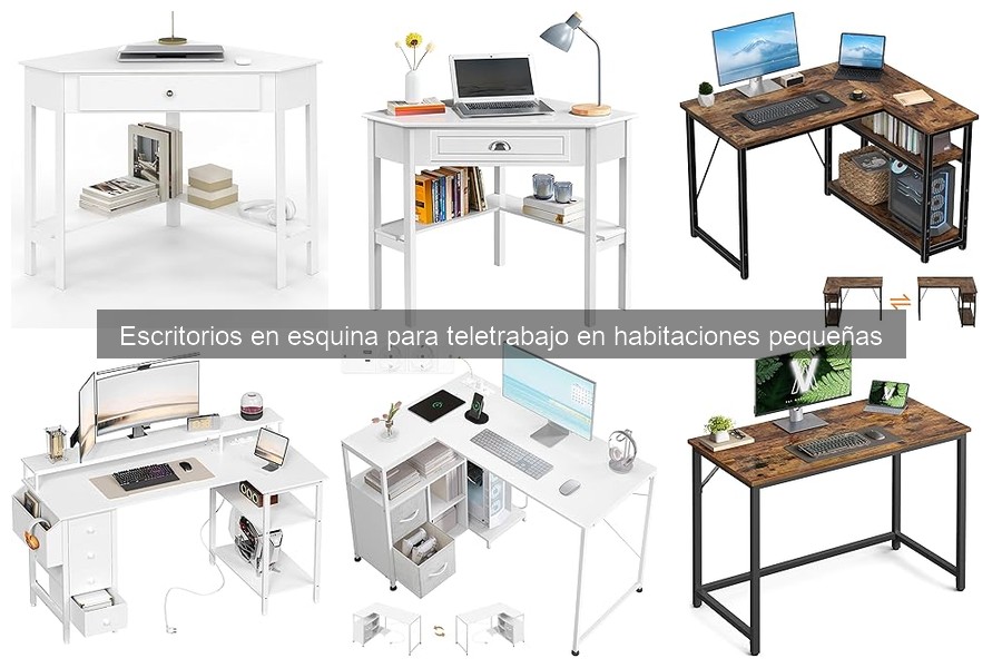Ideas geniales para tu escritorio en esquina en habitaciones pequeñas