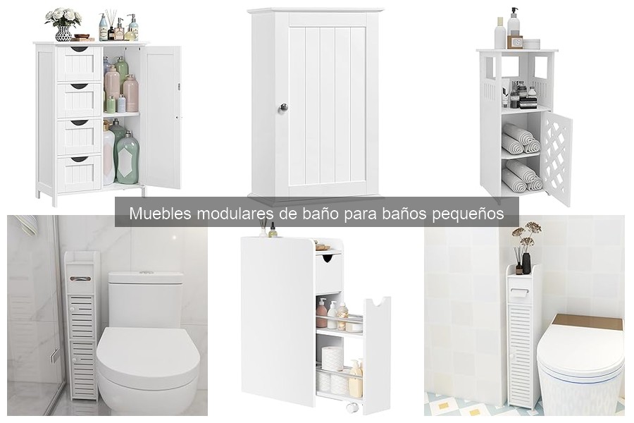 Ideas para Decorar Baños Pequeños con Muebles Modulares