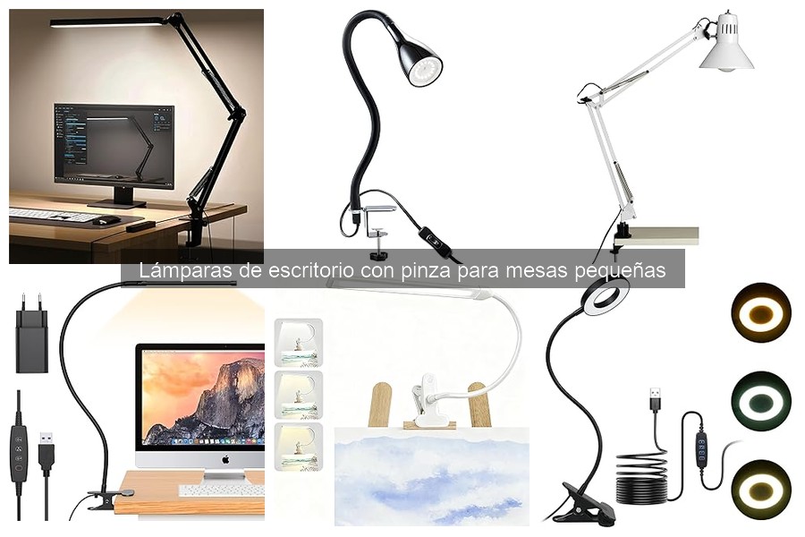 Lámparas de escritorio con pinza: características y beneficios