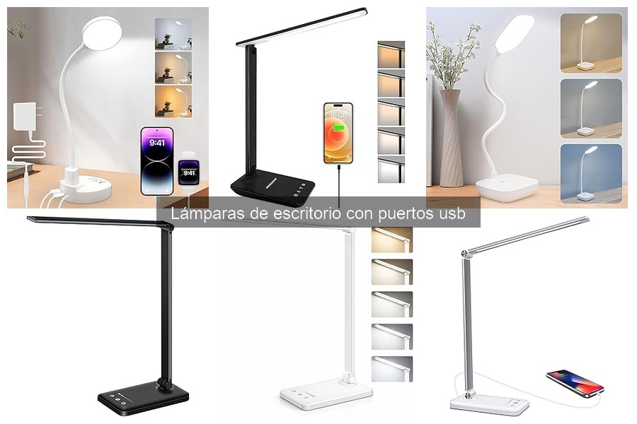 Lámparas de escritorio con USB: ¿pueden cargar dispositivos?