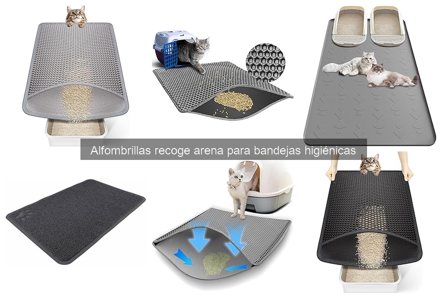 Mantenimiento de alfombrillas recoge arena para gatos