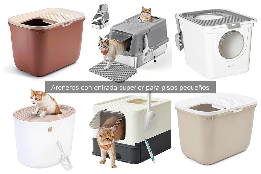 Mantenimiento de Areneros con Entrada Superior para Gatos