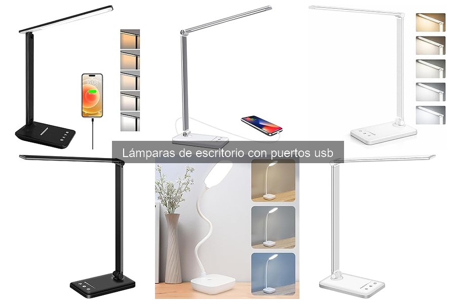 Mantenimiento de Lámparas de Escritorio con Puertos USB