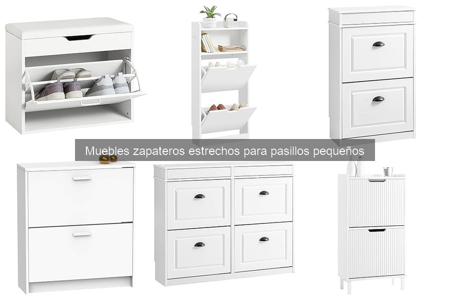 Mantenimiento de muebles zapateros estrechos para pasillos