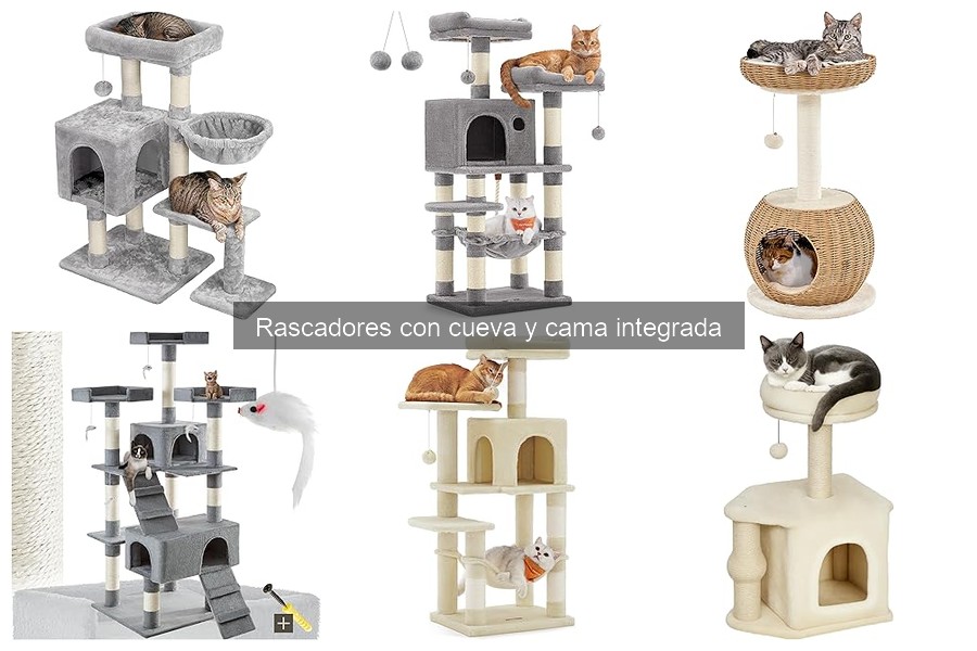 Mantenimiento de rascadores con cueva y cama integrada