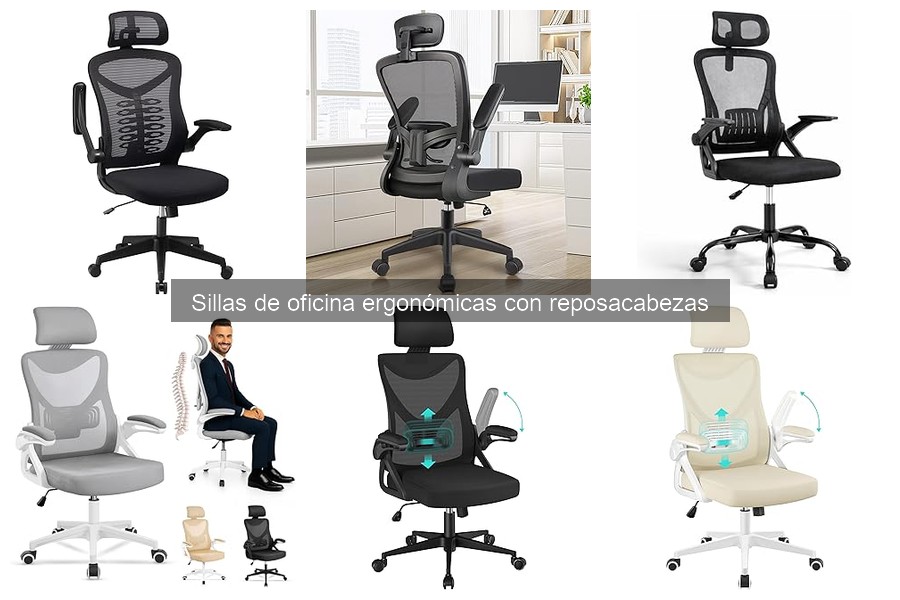 Mantenimiento de sillas de oficina ergonómicas con reposacabezas