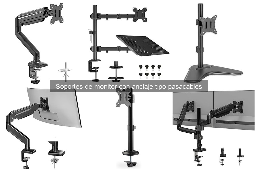 Mantenimiento y limpieza de soportes de monitor pasacables