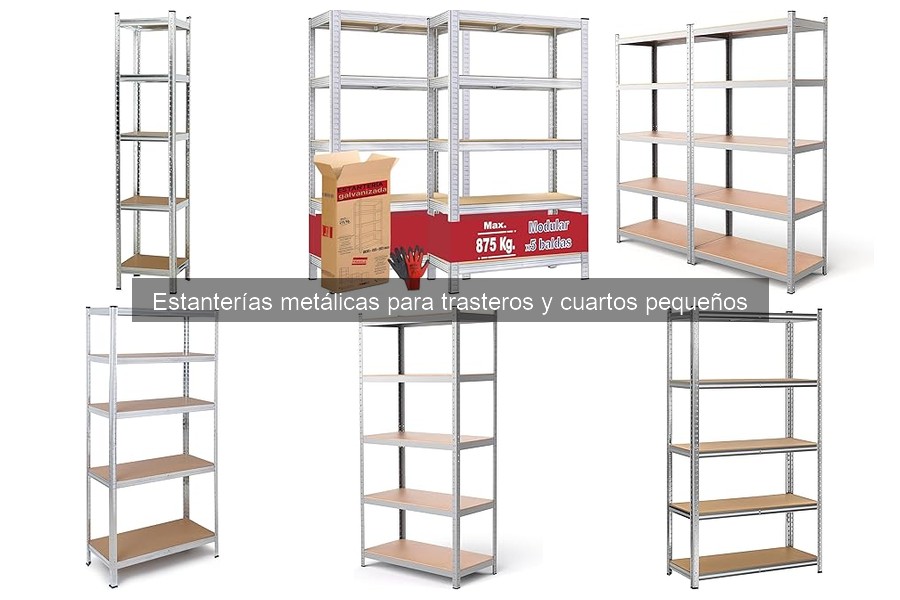 Maximiza el espacio con estanterías metálicas para trasteros
