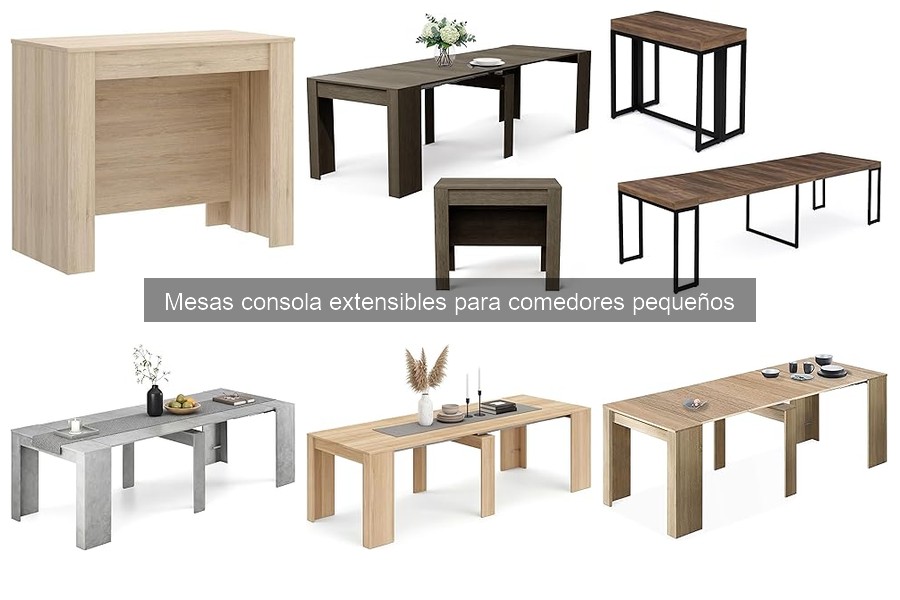Maximiza el espacio con mesas consola extensibles en comedores