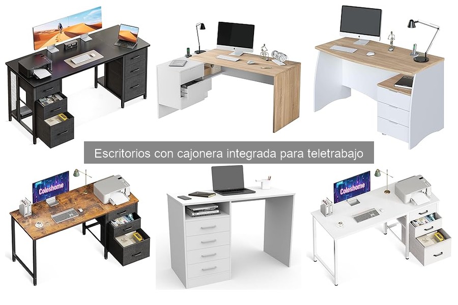 Maximiza el espacio en escritorios con cajonera integrada