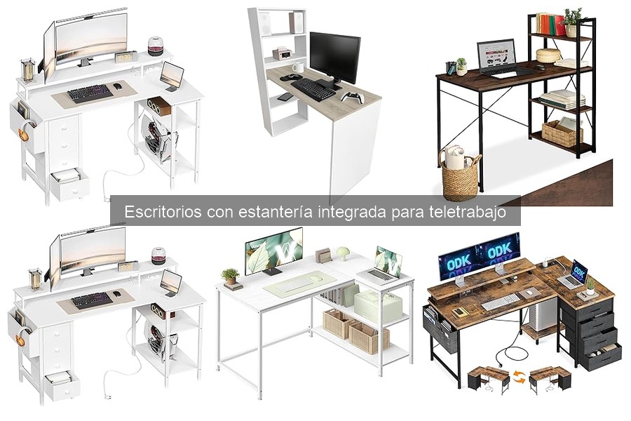 Maximiza el espacio en pisos pequeños con escritorios con estantería