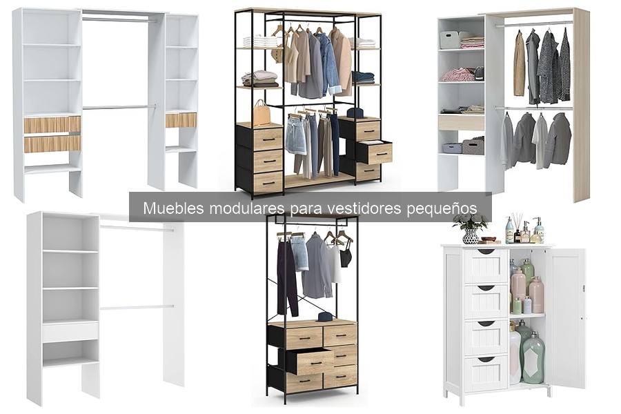 Maximiza el espacio en tu vestidor pequeño con muebles modulares