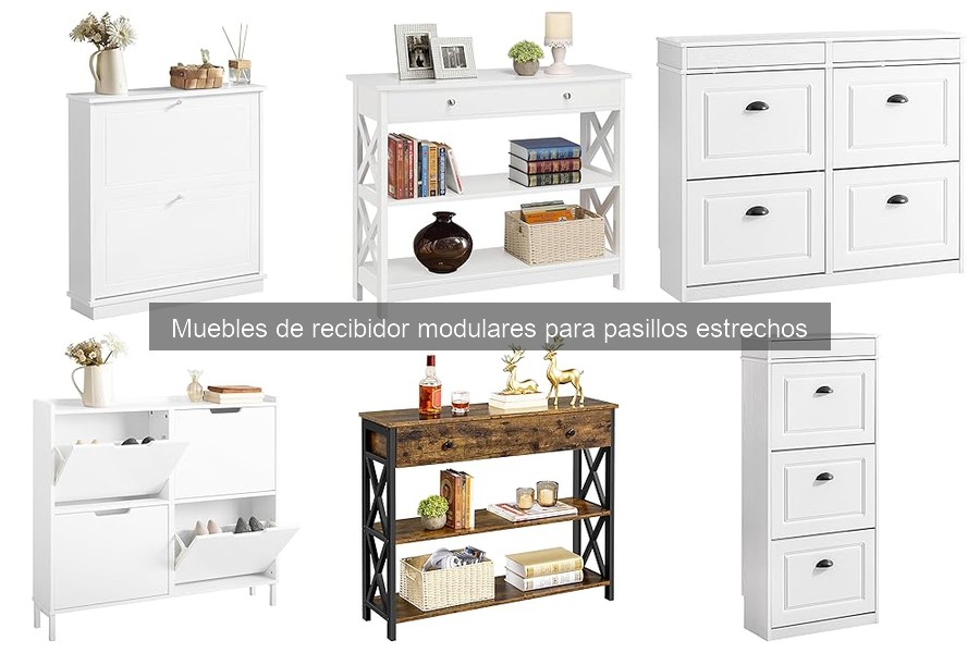 Medidas estándar de muebles de recibidor modulares