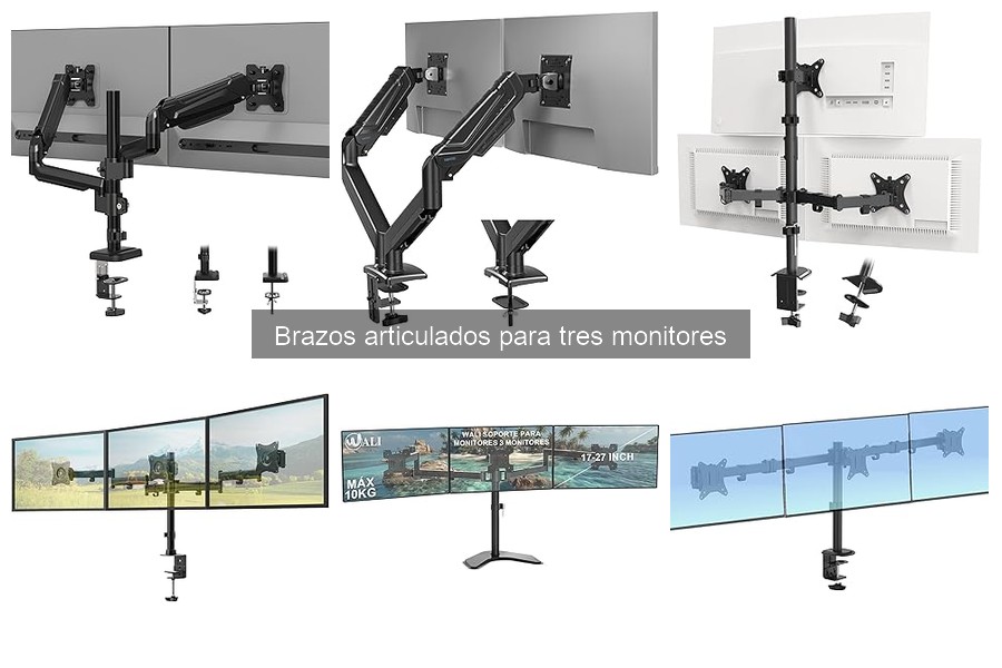 Mejor brazo articulado para tres monitores: guía de compra