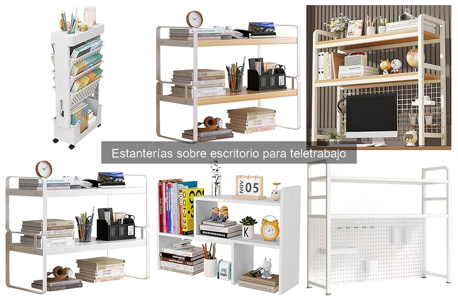 Mejores accesorios para estanterías en tu escritorio de teletrabajo