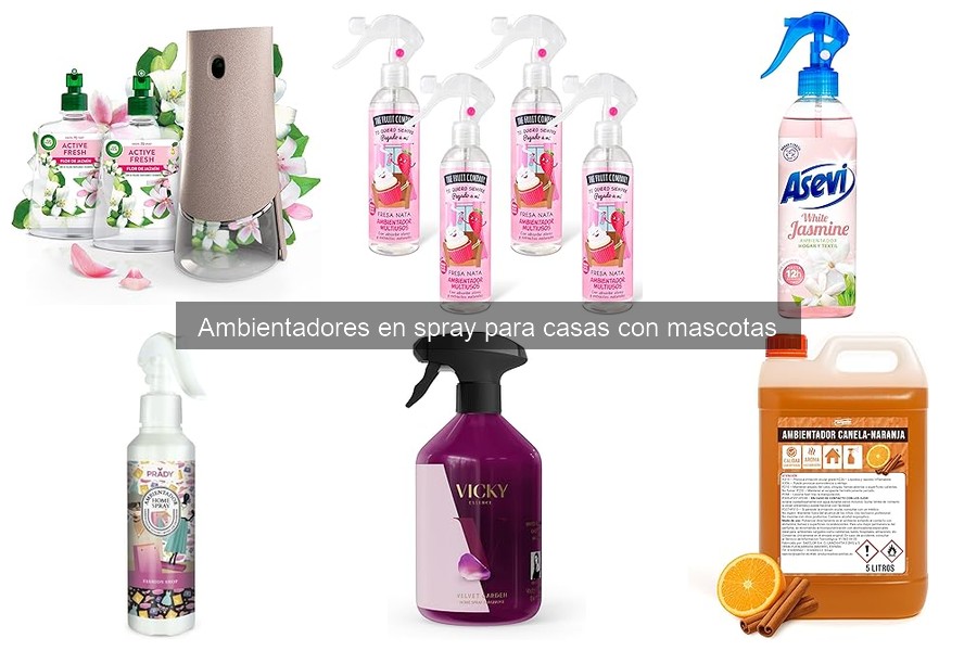 Mejores ambientadores en spray para eliminar olores de mascotas